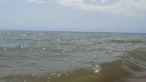 Озеро Иссык Куль. г. Чолпон Ата. Дикий пляж за д.о. Чолпон Ата.