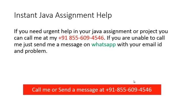 Java Assignment Help, Java Coding Help