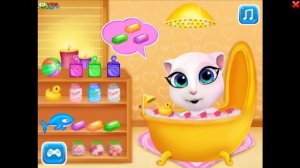 КОШКА АНЖЕЛА КУПАЕТСЯ В ВАННЕ ПОСЛЕ РАН !!! КОШЕЧКА АНЖЕЛА !!!