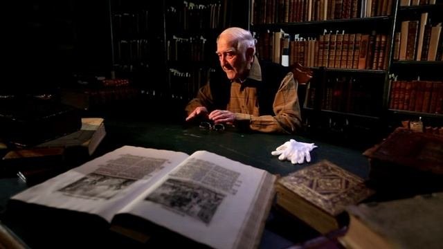 Николай Иванович Калинин рассказывает о своих посещениях библиотеки
