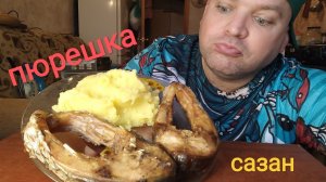МУКБАНГ Сазан и пюрешка/ОБЖОР наивкуснейший