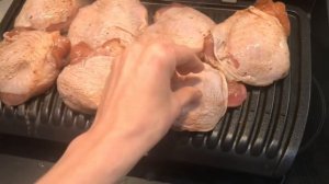 Куриные бёдрышки на гриле TEFAL.