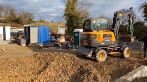 Volvo EW60E with Steelwrist tiltrotator ACS Building & Groundworks