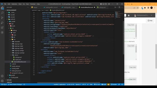 Facebook Login in React Native with Firebase, Development mode Login | Social Login | Mr DevGeek смотреть онлайн