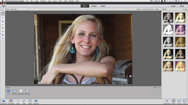 Photoshop Elements 12 New Quick Edit Features смотреть онлайн