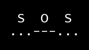 SOS Morse Code Emergency Distress Signal