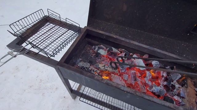 Шашлык зимой