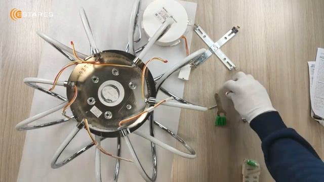 LIANA MUSE 80W - 2022г Сборка обновленной люстры с пультом от Estares. смотреть онлайн