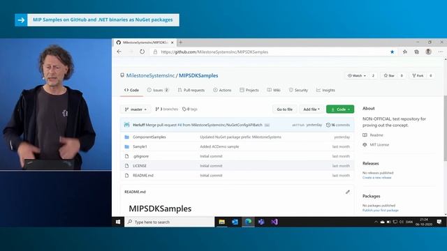 Milestone Developer Conference 2020 - MIP Samples on GitHub and .NET binaries as NuGet packages смотреть онлайн
