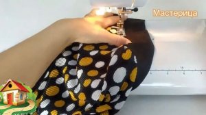 Очень легкий крой и шитье майки с декольте и короткого комплекта