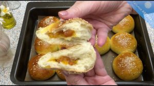 Сладкие булочки на закваске с начинкой