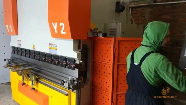 Настройка гидравлического листогибочного пресса Stalex WE67K-100/3200