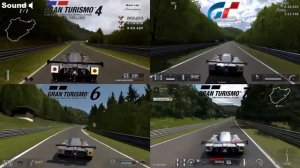 Gran Turismo Nordschleife Comparison - GT4/GT5/GT6/GT7 - Sauber C 9