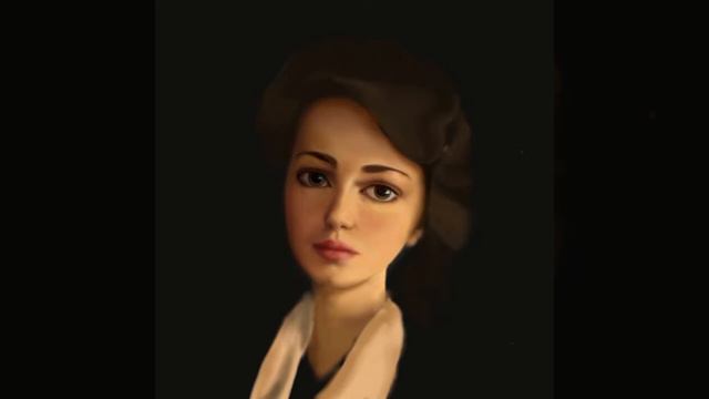 Анастасия Ягужинская портрет - процесс создания