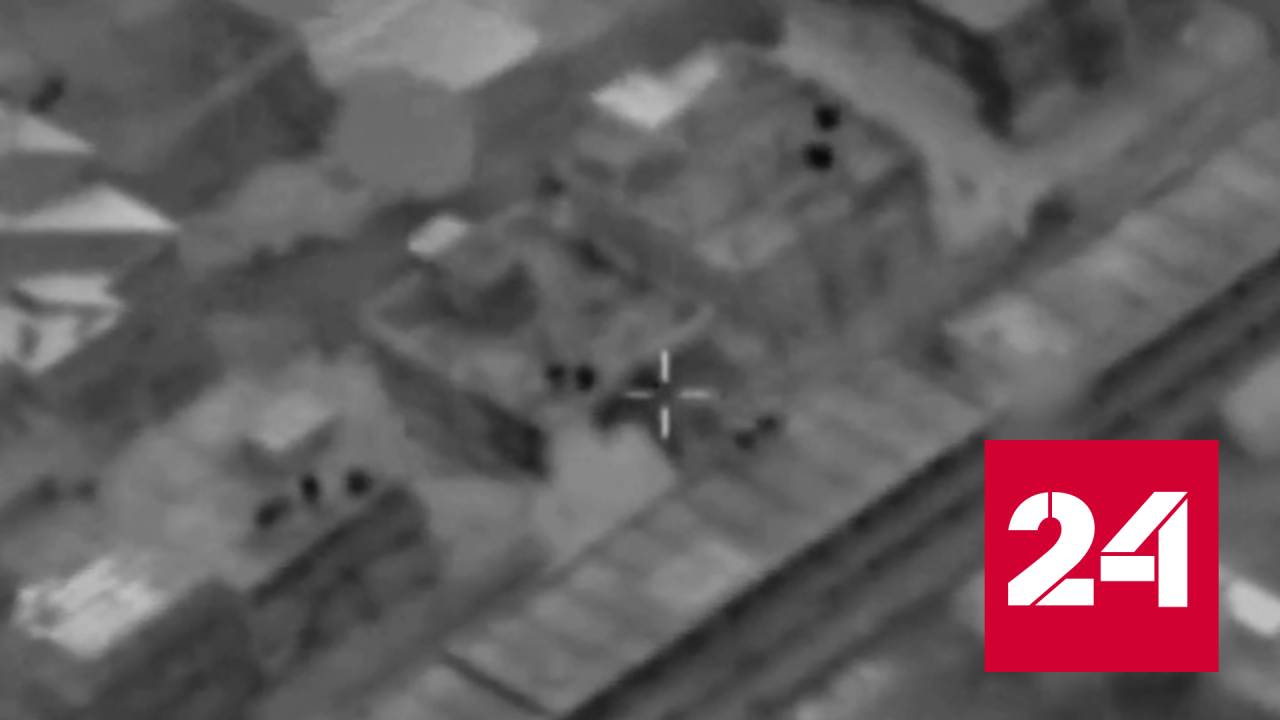 Появилось видео удара по штаб-квартире разведки ХАМАС - Россия 24