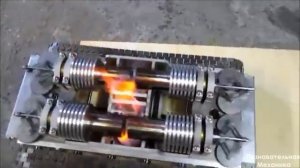 Танк с 4 двигателями Стирлинга