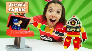 Игры для детей с героями мультиков - Пикник для игрушек Плей До - Детский садик Капуки