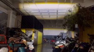 Обзор и тест Мото фары компактные 40 ватт , белый + желтый + стробоскоп