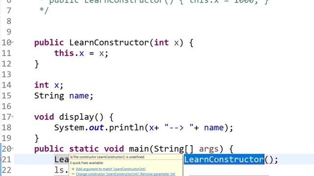 Constructor in Java | Java Basic | Selenium தமிழ் | LetCode | Selenium Tamil Tutorial