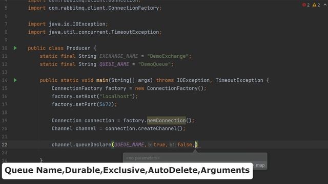 RabbitMQ - How to send messages to a RabbitMQ broker using Java