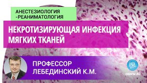 Профессор Лебединский К.М.: Некротизирующая инфекция мягких тканей