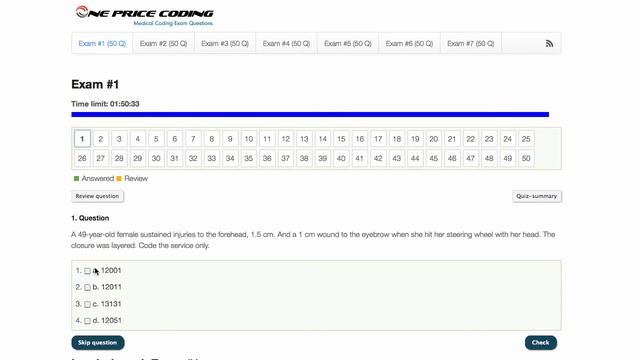 One Price Coding | Medical Coding Exam Questions | AAPC Certification