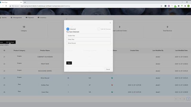 Side Project - React.js - Spring Boot