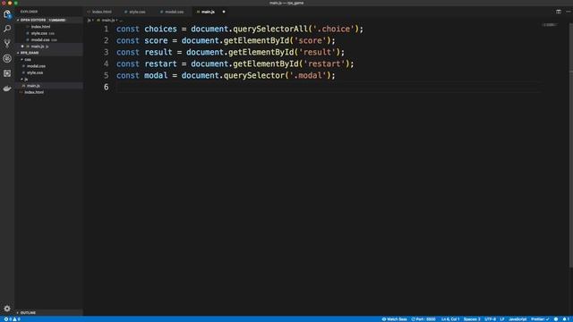 Rock Paper Scissors Game - UI & JavaScript смотреть онлайн