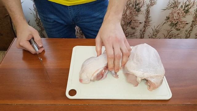 простой способ разделки курицы.....самый ПРОСТОЙ!!!!! смотреть онлайн