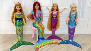 София превратилась в принцессу Русалочку, Sofia turned Princesses into a real little mermaids