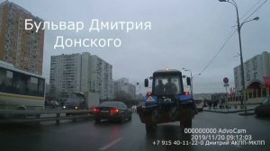 Обгон,опережение. Экзаменационный маршрут Северное Бутово .