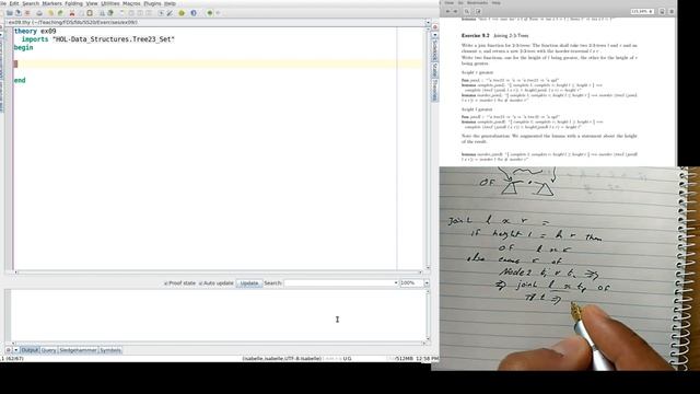Functional Data Structures with Isabelle/HOL, Tutorial 9: Red-Black Trees and More 2-3 Trees смотреть онлайн