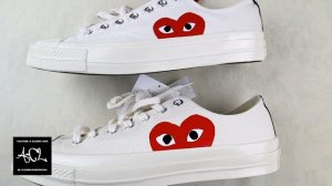 Real vs Fake Comme des Garcons Converse Chuck Taylor CDG LEGIT CHECK