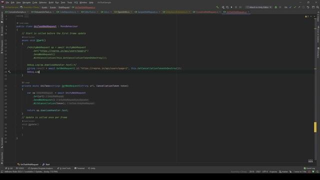 Getting data from any API using UnityWebRequest with UniTask смотреть онлайн