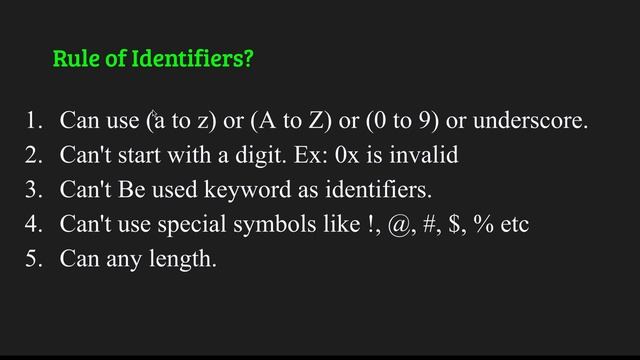Python Keywords and identifiers Explain | Python Tutorials 2022