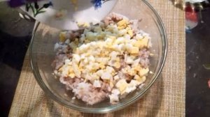 САЛАТ С ТУНЦОМ И РИСОМ!!!