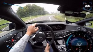Mercedes S63 AMG максимальная скорость POV