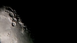 Луна в любительский телескоп. Skay watcher, на монтировке Добсона. Dob10