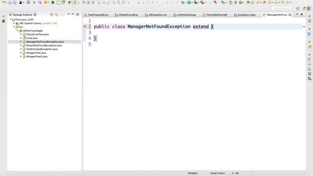 Core Java  -  Checked Exception смотреть онлайн