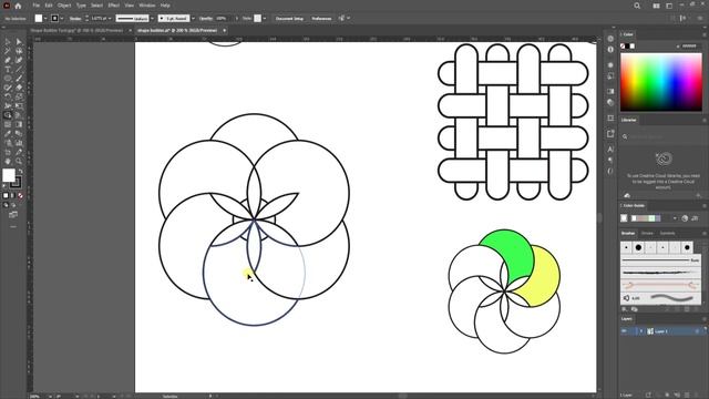 Shape Builder tool | Adobe illustrator Class-23 #shapebuildertool