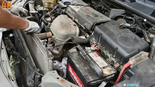 como cambiar radiador y condensador 2002 2006 toyota camry solara 2.4 radiator condenser replacemen смотреть онлайн