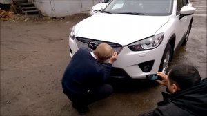 Защитная решетка радиатора Премиум на Mazda CX-5