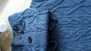 Мужской свитер спицами. Похвастушки.