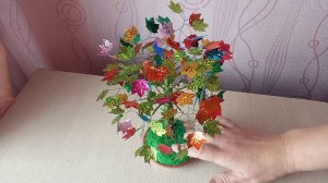 Дерево счастья из паеток//мастер класс//передаю привет