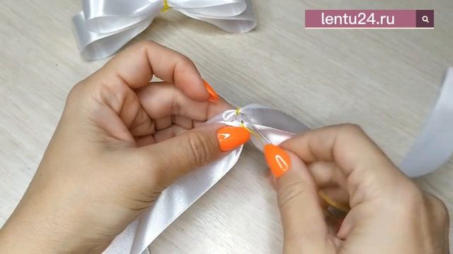 Бант из атласной ленты Премиум класса