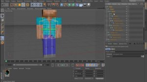 Создание minecraft персонажа #2 - Cinema 4D - Кости и суставы