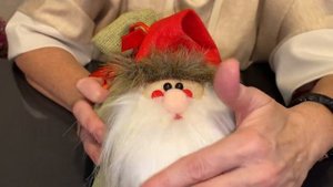 Мешочек из мешковины с Дедом Морозом - сладкий Новогодний подарок в рюкзаках, мешках и сумках