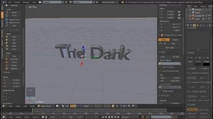 Blender 3d - Создания 3D текста