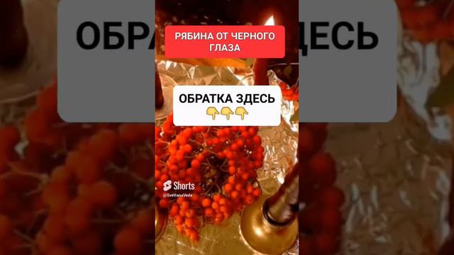 РЯБИНА ОТ ЧЕРНОГО ГЛАЗА #онлайн #ритуал #СВЕТЛАНАВЕДА #shorts