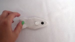 Мягкая вязаная игрушка Рыбка крючком